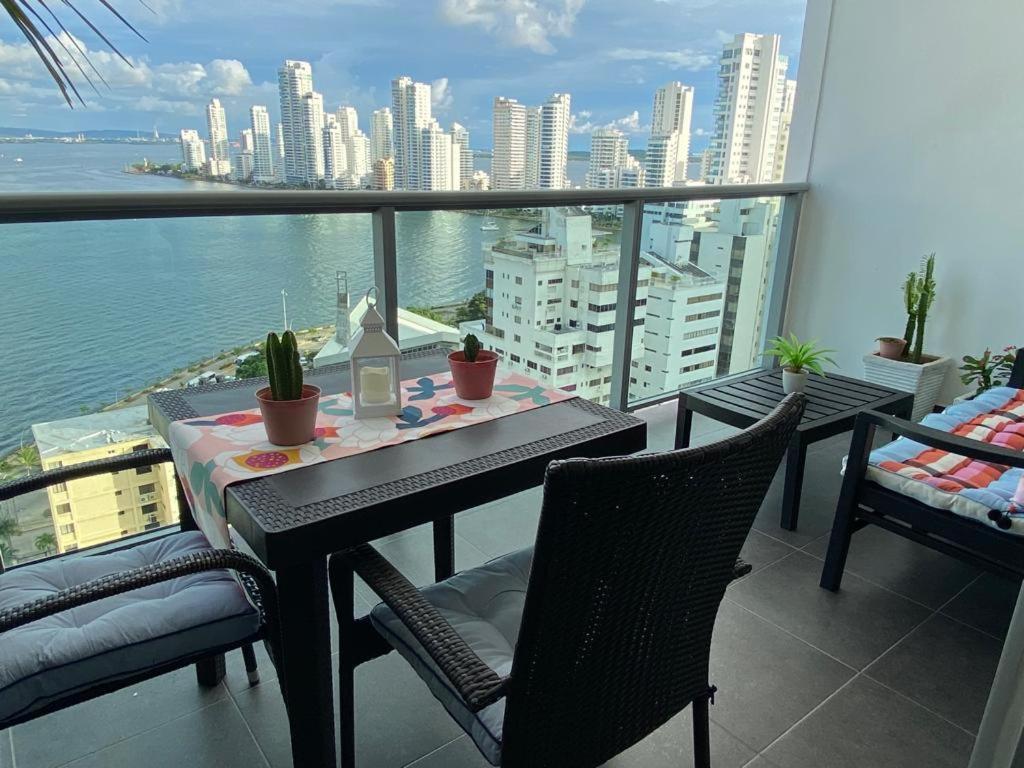 apartamento con espectaculares vistas en bocagrande edificio infinitum Cartagena Exterior foto